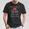 thumbnail image 2 of Annoying Each Other Since 2007 T-Shirt – Funny Couples Wedding Anniversary Graphic Tee for Men Women, Romantic Humor Shirt for Husband and Wife, 17th Anniversary Celebration , Size 4XL, Color Black, 2 of 3