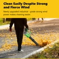 thumbnail image 6 of Powerful Cordless Leaf Blower In Green With Adjustable 5 Speed Settings And 650CFM Airflow For Yard Cleaning, 6 of 8