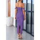 thumbnail image 2 of Vestido Prettygarden maxi fruncido con hombros descubiertos para mujer, 2 of 9