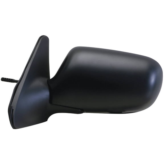 66556M - Fit System Driver Side Mirror for 95-98 Mazda 323 & Protégé, black, foldaway, Manual Remote Fits select: 1995-1998 MAZDA PROTEGE