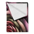 thumbnail image 2 of Spires Soft Flannel Fleece Throw Blanket, Rose Petals Curved Winds Around Fixed Center Point at Increasing Digital Design, Cozy Plush for Indoor and Outdoor Use, 50" x 60", Multicolor, by Ambesonne, 2 of 5