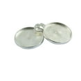 thumbnail image 3 of kurtrusly Ensemble de 50 Pendentifs de Collier Cabochon Rond Argent Blanc 43x22mm 1Set, 3 of 6