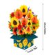 thumbnail image 2 of Tarjeta de felicitación 3D desplegable con diseño de ramo de flores | Tarjeta de pie para cumpleaños, aniversarios y bodas, 2 of 8