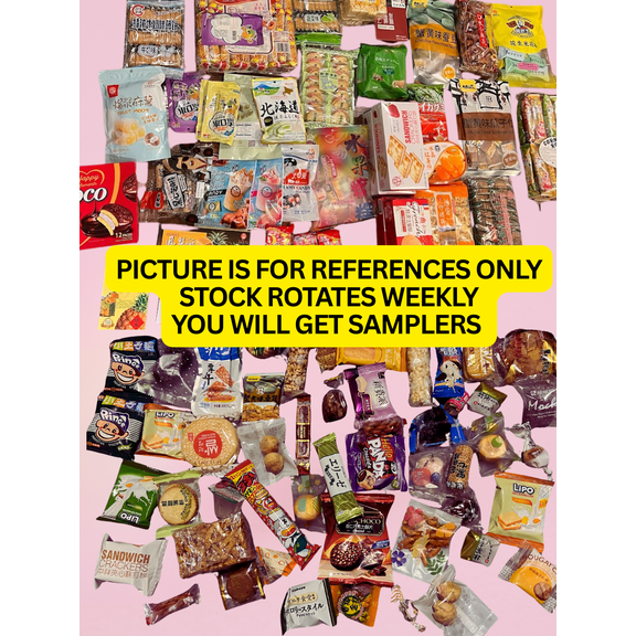 60 Pieces Sweet & Savory Mix Variety Asian Snack Box Japanese Korean Taiwan