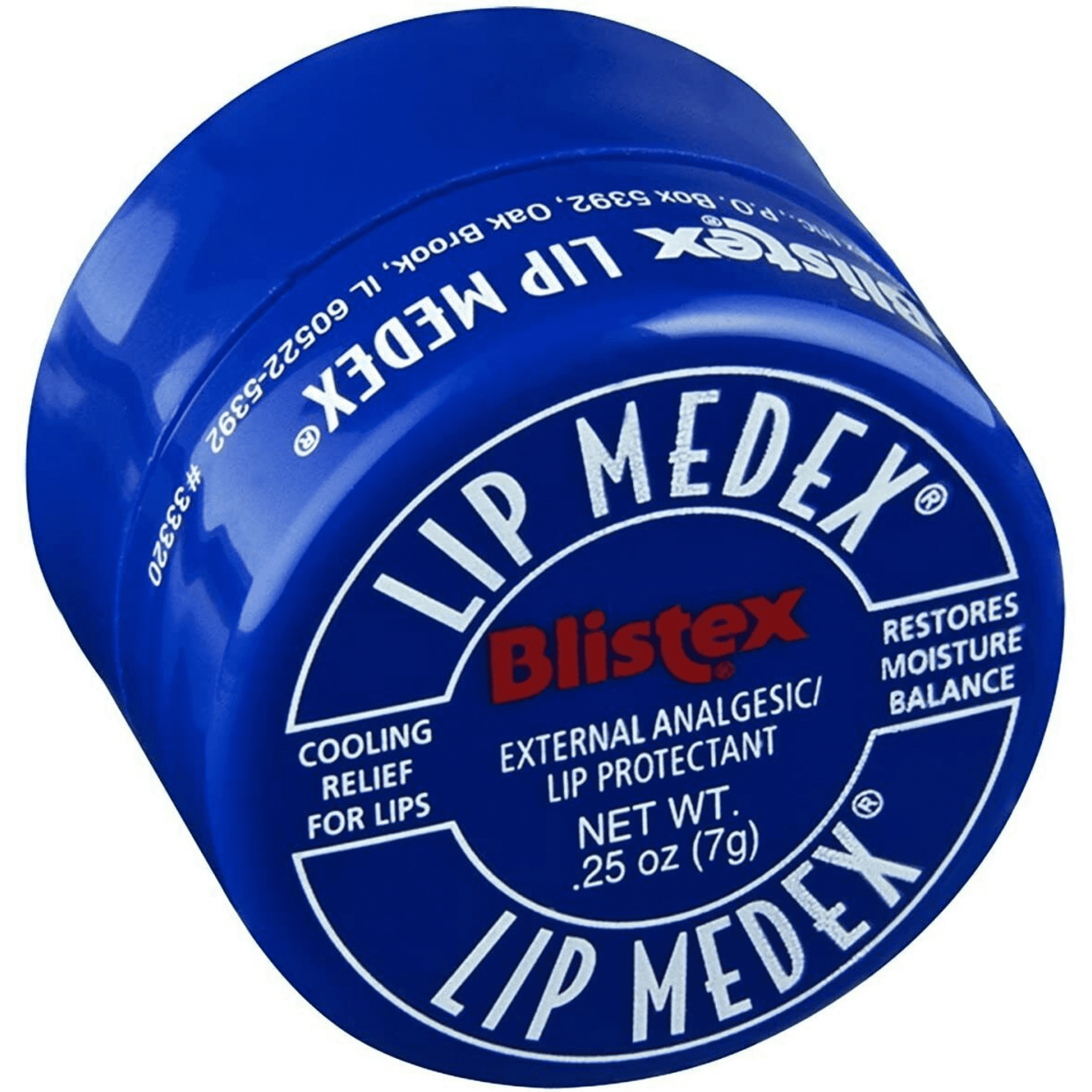 Blistex Lip Medex Cooling Relief for Sore Lips & Moisture 0.25 oz Each (24 SEALED JARS) 2 BOXES