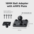 thumbnail image 4 of Mighty Mount Grip Cradle Mount with Drill Base AMPS Mounting Plate, 4 of 6