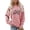Pink, variant on Autumn Cozy Hooded Sweatshirt for Everyday Casual Wear with Graphic Print Soft Top in Relaxed Fit Winter Ready Women's Pullover Yellow 3XL