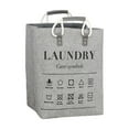 thumbnail image 2 of EGNMCR Storage Bins, Storage Containers Laundry Baskets Freestanding Laundry Hampers Floding Clothes Hamper With Handles In Laundry Room College Dorm Bathroom Bedroom Linen laundry basket, 2 of 6