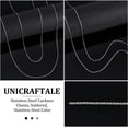 thumbnail image 5 of 10m Stainless Steel Chains Soldered Curb Necklace Chain 0.8mm Wide Chains Spool Extension Link Chain Metal Bracelet Chain for Women Men DIY Bracelet Jewelry Making Silver, 5 of 6