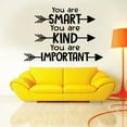 thumbnail image 3 of You Are Smart, Kind, Important. - Reminder To Self Quote Vinyl Wall Decal Wall Sticker Wall Art For Bedroom Living Room Wall Decoration Design Wall Sticker Decal Decoration Size (10x10 inch), 3 of 3