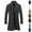 White, variant on Men's Classic Notched Collar Double Breasted formal Business Work Wool Blend Pea Coat Black 10(XL)