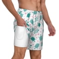 thumbnail image 3 of Goofa Sea Turtle Printed Men's Swim Trunks Board Shorts Quick Dry Mens Swimming Trunks with Compression Liner,Breathable Fit Hawaii Beach Shorts-Medium, 3 of 9