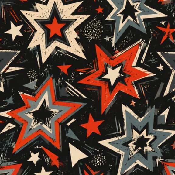 Peel and Stick Wallpaper grunge stars seamless Wall Mural 23.6in x 9.8ft Self Adhesive Removable Wall Paper Renter Friendly Wallpaper for Nursery Bedroom Cabinets