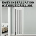 thumbnail image 4 of 38" x 80" 1-Lite Paneled PVC/Vinyl Accordion Door, 4 of 6