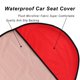 thumbnail image 5 of Funda de asiento de coche LoyaGour, impermeable, roja, 75 x 142 cm, 2 unidades, 5 of 7