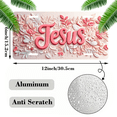 thumbnail image 2 of 1 Pcs 2D Flat License Plate Covers & Frames, Jesus with Floral For Decorative Front, Waterproof For Decoration Aluminum License Plate Covers & Frames Cover For Men Women, 12" X 6", 2 of 7
