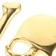 thumbnail image 3 of New 3D Skull Metal Skeleton Crossbones Car Motorcycle Sticker Label Skull Emblem Badge Car Styling Stickers Decal (Gold), 3 of 4