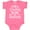 Hot Pink, variant on Inktastic Daddy is My Valentine Girls Girls Baby Bodysuit