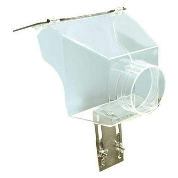 DLHOODC2 Clear Wood Lathe Dust Hood With Magnetic Mounting Clamp