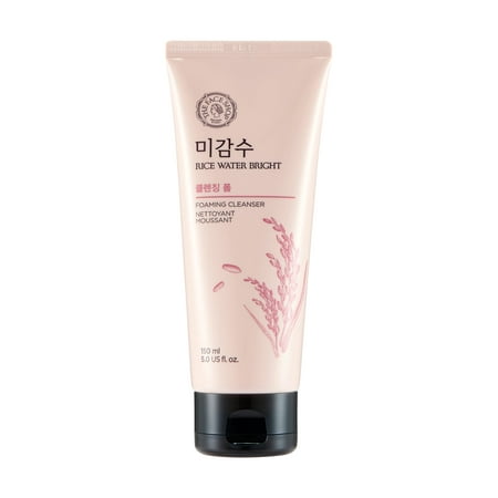 The Face Shop Rice Water Bright Foaming Face Wash, (Best Korean Face Wash)