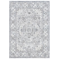 SAFAVIEH Opal Roy Oriental Area Rug, Grey/Ivory, 4' x 6'