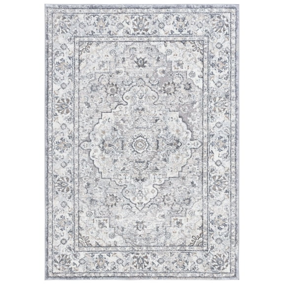 SAFAVIEH Opal Roy Oriental Area Rug, Grey/Ivory, 4' x 6'