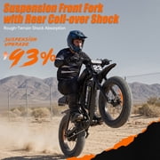 20 Fat Tire Electric Bike for Adults, 1500W Peak Dirt Ebike, 48V 17.5Ah Battery, Electric Mountain Bike for Men, UL2849