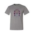 thumbnail image 2 of Wild Bobby, Dreamcatcher with Flowers, Pop Culture, Men Graphic Tees, Heather Grey, 4XL, 2 of 3