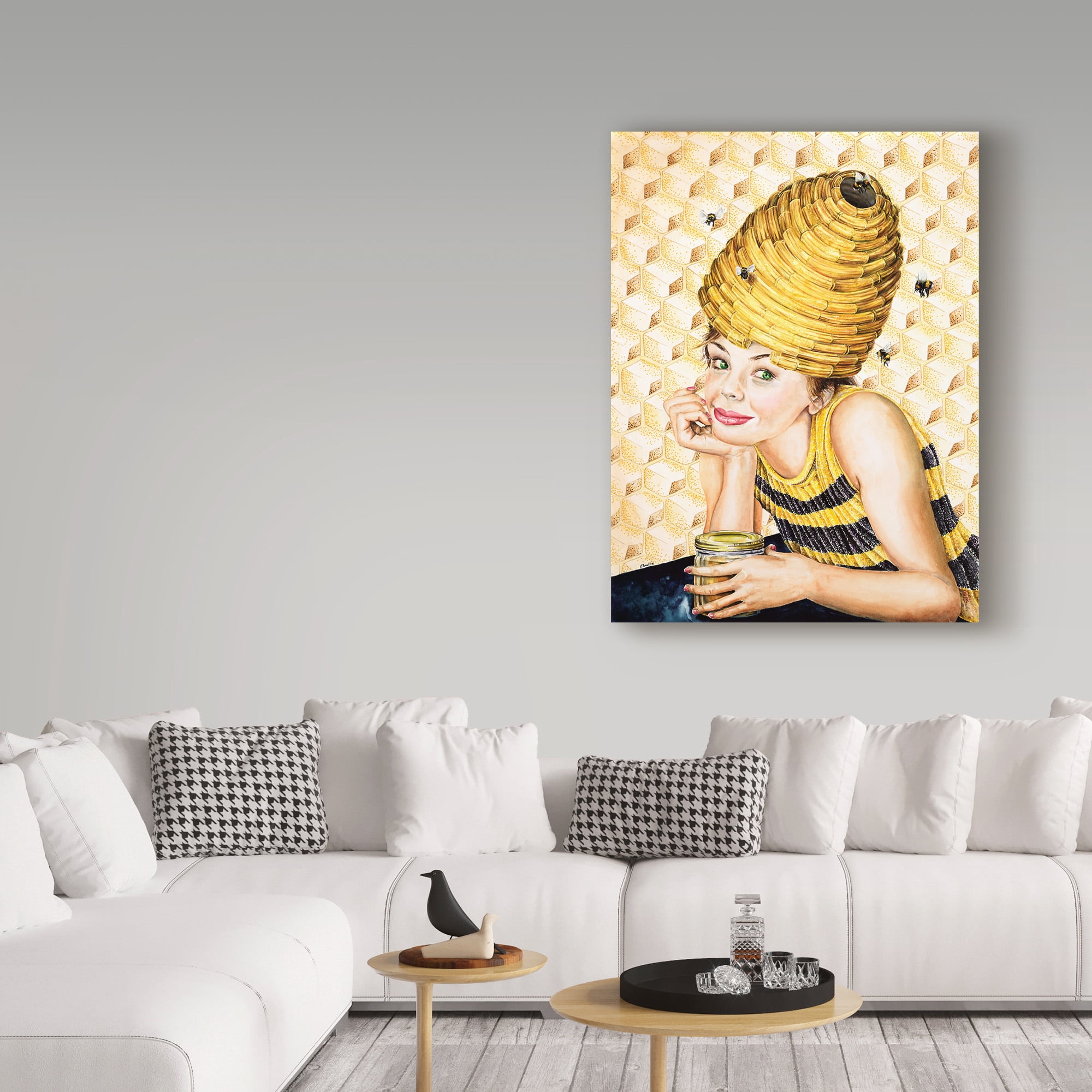 Trademark Fine Art 'Beehive Hairdo' Canvas Art by Charlsie Kelly