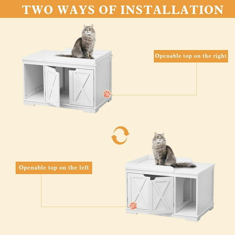 Flip top cat litter box hot sale