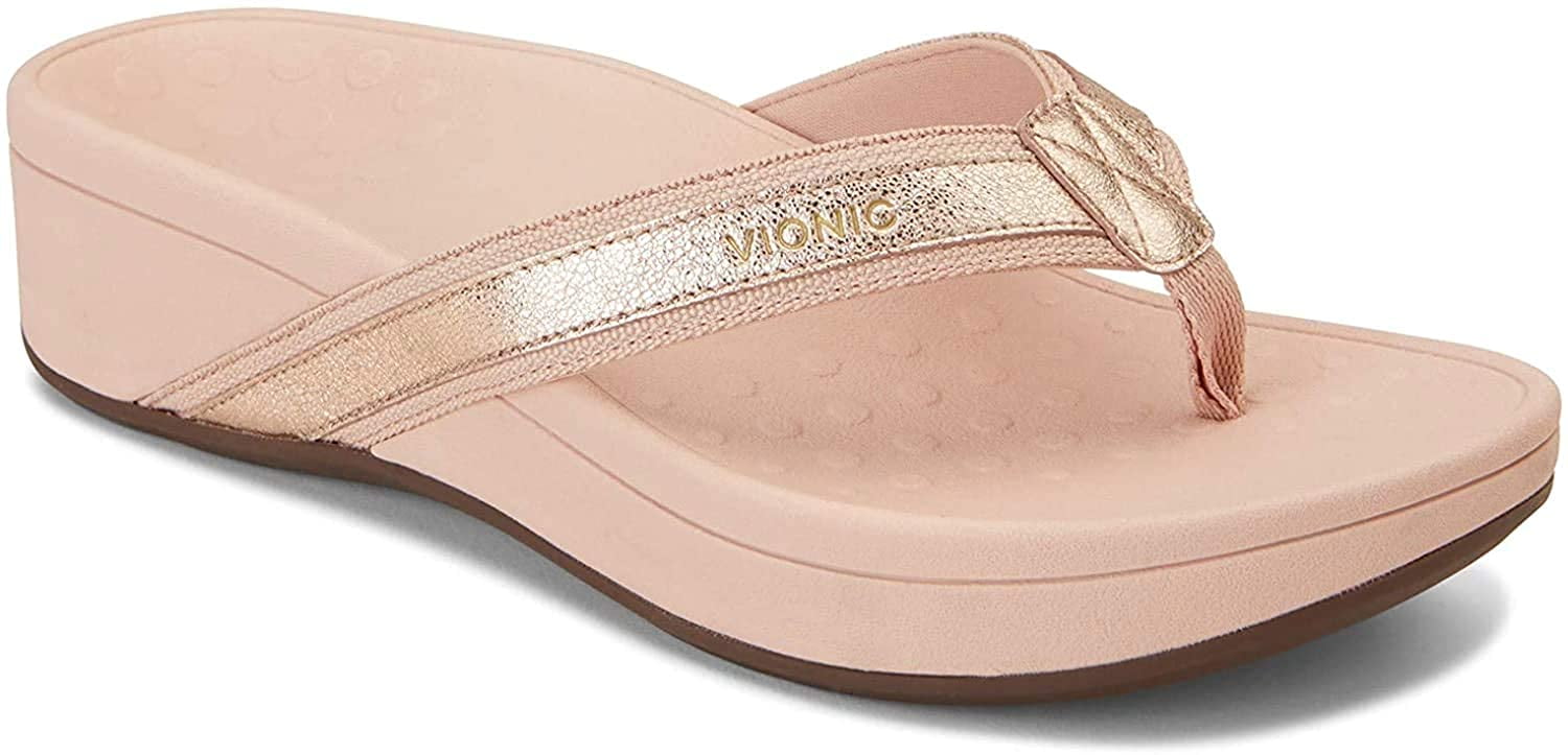 Vionic Women’s Pacific High Tide Toepost Sandals – Ladies Platform Flip ...