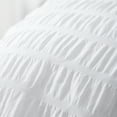 thumbnail image 5 of RUIKASI Seersucker Queen Comforter Set (90x90 inches), 3 Pieces- 100% Soft Washed Microfiber Lightweight Bedding with 2 Pillowcases, All Season Down Alternative,White, 5 of 7