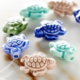 Magibeads 45Pcs Turtle Turquoise Gemstone Beads - 9 Colors Animal Beads For DIY Jewelry Making