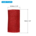 thumbnail image 2 of 1pcs Decorative Mesh, 5.9in x 10 Yard Mesh Ribbon Roll Foil Metallic for Christmas Tree Decoration, Red, 2 of 6