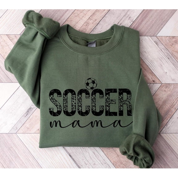 Velto Soccer Mom Sweatshirt, Soccer Mama Sweater, Soccer Mom Crewneck, Soccer Mom Shirt, Soccer Sweatshirt, Mama Sweatshirt, Mom Soccer Shirt All Size S-5XL