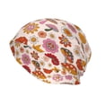 thumbnail image 2 of Logiee Fall 70s Groovy Hippie Print Unisex Knit Beanie for Men Women Winter Hat,Beanies Skull Caps, 2 of 7