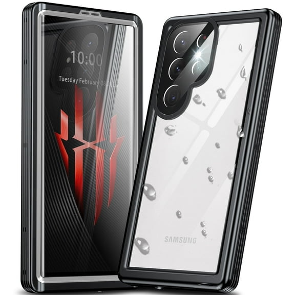 ANTSHARE for Samsung Galaxy S23 Ultra Case,with Screen Protector,Waterproof Protective Case for Samsung Galaxy S23 Ultra-Black