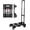 Black, variant on Heavy-Duty 500LB Capacity Hand with - Retractable Handle & Extendable Plate, Portable Collapsible Cart with 4 Wheels w/Brakes Folding Luggage Cart for Travel/ Use, Black