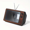 thumbnail image 1 of Desktop mobile phone holder creative retro TV mobile phone screen amplifier mobile phone holder, 1 of 5