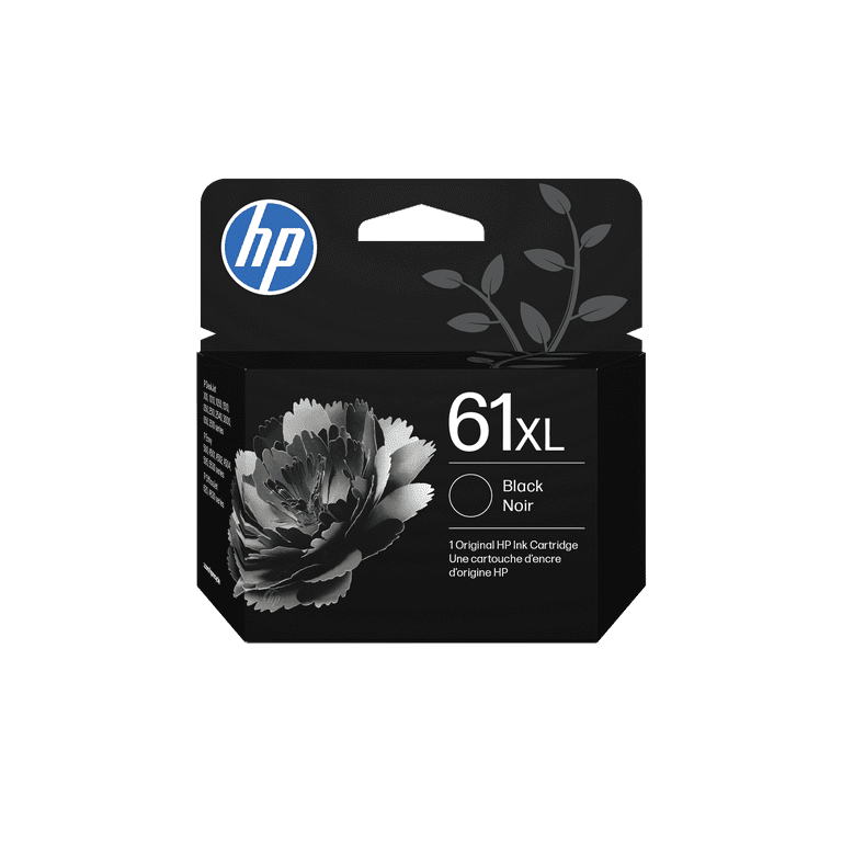 HP 61XL High Yield Black Ink Cartridge (CH563WN), Compatible with