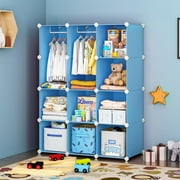 Baby wardrobe, dressing table, children's wardrobe organizer, portable children's wardrobe, suitable for wardrobe, bedroom, nursery, small compartment, cabinet, clothes, dresses, baby storage rack, w