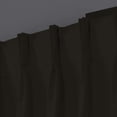 thumbnail image 2 of Kotton Culture 100% Blackout Curtain Double Pinch Pleat Thermal Insulated Room Darkening Spill Proof Machine Washable Window Treatment Panels (1 Panel, 100x95, Black), 2 of 7