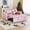 Pink, variant on Demi Bonn 3 in 1 Convertible Sleeper Sofa Bed with Side Pocket, Adjustable Backrest Velvet Futon Couches for Living Room, Pull Out Couch, Loveseat, Pink