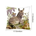 thumbnail image 3 of Seyotauo Forest Animal Decor Throw Pillow Covers Farmhouse Animal Home Decorative Couch Soft Cushion Covers,18x18 Inch Pillow Covers for Rustic Room Sofa Chair Living Room Bedroom Gift, 3 of 6