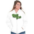 thumbnail image 3 of Vegan Vibes Vegetarian Lifestyle Zip Up Hoodie Men's Women's Brisco Brands X, 3 of 6