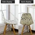thumbnail image 3 of Mid Century Modern Dining Chair Slipcover,Stretch Shell Chair Cover Removable Washable Non-slip Soft Spandex Printed Armless Chair Protector for Living Room Bedroom Kitchen-6-H, 3 of 8
