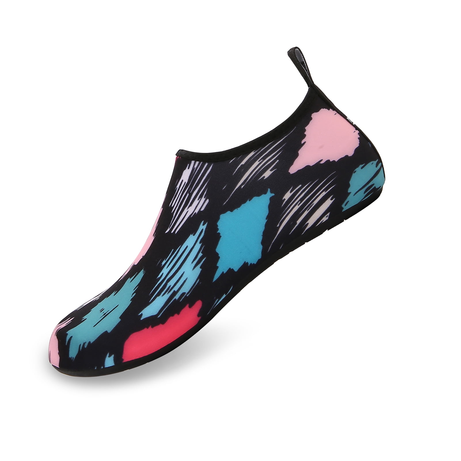 Men and Women a Slip On Barefoot Quick-Dry Beach Aqua Yoga Water Shoes (Diamond/Multicolor, 11.5-12.5 Men)