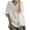 Beige, variant on NaWent Up to 65% off Cotton Linen Shirts for Women Summer V-Neck T-Shirts Casual 3/4 Sleeve Blouse Top White XL