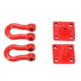 thumbnail image 2 of 16X Metal Climbing Trailer Tow Hook Hooks Buckle, Winch Shackles for 1/10 Scale RC Crawler Truck D90 SCX10 Car,Red, 2 of 8