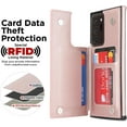 thumbnail image 3 of Phone Case for Samsung Galaxy Note 20 Ultra 5G Wallet Cover with Screen Protector and RFID Card Holder Stand Cell Note20 Plus Notes 20Ultra Note20+ U + 20+ Twenty Not S20 Women Men Rose Gold, 3 of 15